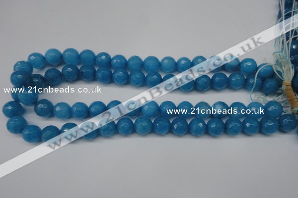 CCN1204 15.5 inches 12mm faceted round candy jade beads wholesale