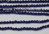 CCN1210 15.5 inches 3mm faceted round candy jade beads wholesale