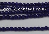 CCN1211 15.5 inches 4mm faceted round candy jade beads wholesale