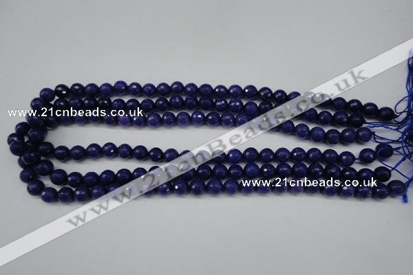 CCN1213 15.5 inches 8mm faceted round candy jade beads wholesale