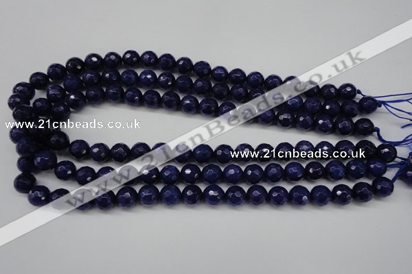 CCN1214 15.5 inches 10mm faceted round candy jade beads wholesale