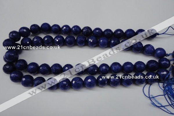 CCN1216 15.5 inches 14mm faceted round candy jade beads wholesale