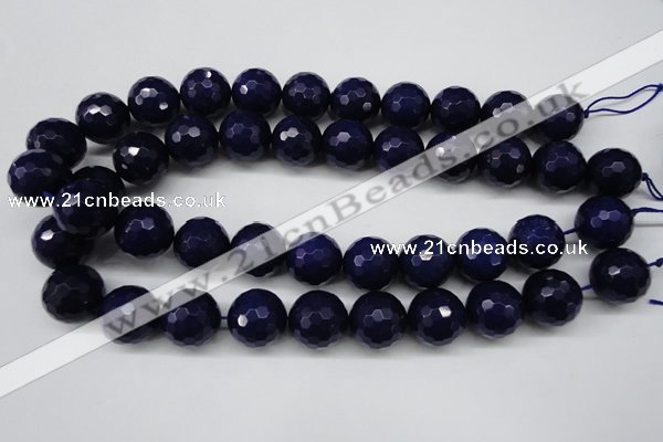 CCN1218 15.5 inches 18mm faceted round candy jade beads wholesale