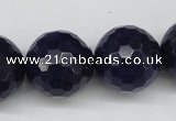 CCN1219 15.5 inches 20mm faceted round candy jade beads wholesale