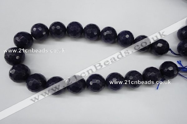 CCN1219 15.5 inches 20mm faceted round candy jade beads wholesale