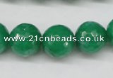 CCN1226 15.5 inches 14mm faceted round candy jade beads wholesale