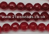 CCN1244 15.5 inches 10mm faceted round candy jade beads wholesale