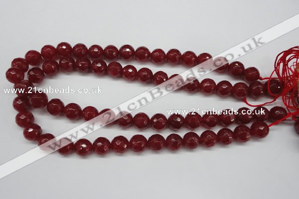 CCN1245 15.5 inches 12mm faceted round candy jade beads wholesale