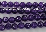 CCN1253 15.5 inches 8mm faceted round candy jade beads wholesale