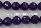 CCN1255 15.5 inches 12mm faceted round candy jade beads wholesale