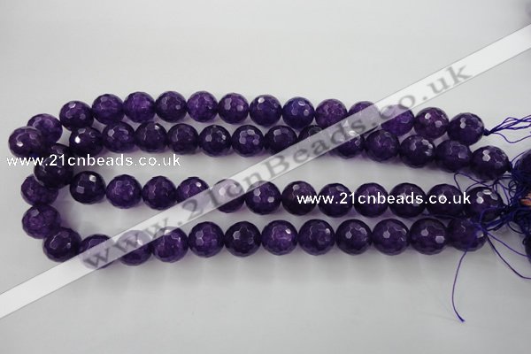 CCN1256 15.5 inches 14mm faceted round candy jade beads wholesale