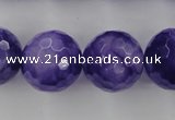 CCN1258 15.5 inches 18mm faceted round candy jade beads wholesale