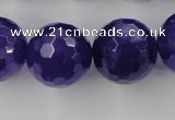 CCN1259 15.5 inches 20mm faceted round candy jade beads wholesale