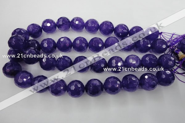 CCN1259 15.5 inches 20mm faceted round candy jade beads wholesale