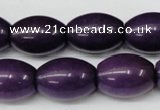 CCN127 15.5 inches 13*18mm rice candy jade beads wholesale