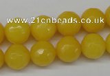 CCN1275 15.5 inches 12mm faceted round candy jade beads wholesale