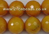 CCN1278 15.5 inches 18mm faceted round candy jade beads wholesale