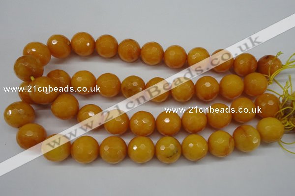 CCN1278 15.5 inches 18mm faceted round candy jade beads wholesale