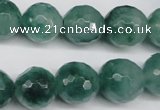 CCN1286 15.5 inches 14mm faceted round rainbow candy jade beads