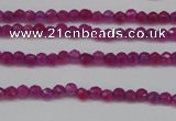 CCN1310 15.5 inches 3mm faceted round candy jade beads wholesale