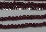 CCN1312 15.5 inches 3mm faceted round candy jade beads wholesale