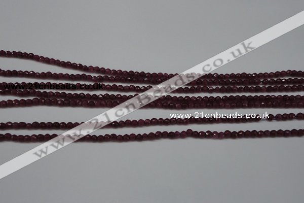 CCN1312 15.5 inches 3mm faceted round candy jade beads wholesale