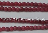 CCN1315 15.5 inches 3mm faceted round candy jade beads wholesale