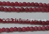 CCN1315 15.5 inches 3mm faceted round candy jade beads wholesale