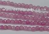 CCN1316 15.5 inches 3mm faceted round candy jade beads wholesale