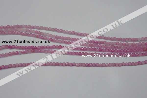 CCN1316 15.5 inches 3mm faceted round candy jade beads wholesale