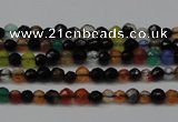 CCN1317 15.5 inches 3mm faceted round candy jade beads wholesale