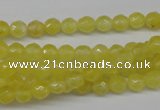 CCN1325 15.5 inches 6mm faceted round candy jade beads wholesale