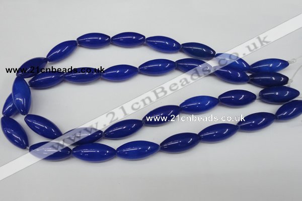 CCN133 15.5 inches 10*25mm rice candy jade beads wholesale