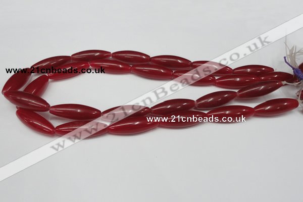 CCN135 15.5 inches 10*30mm rice candy jade beads wholesale