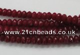 CCN1351 15.5 inches 3*5mm faceted rondelle candy jade beads