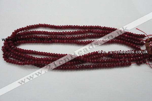 CCN1351 15.5 inches 3*5mm faceted rondelle candy jade beads