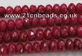 CCN1353 15.5 inches 5*8mm faceted rondelle candy jade beads