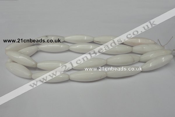 CCN136 15.5 inches 12*40mm rice candy jade beads wholesale