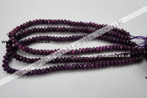 CCN1373 15.5 inches 5*8mm faceted rondelle candy jade beads