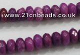 CCN1374 15.5 inches 6*10mm faceted rondelle candy jade beads