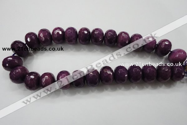 CCN1379 15.5 inches 15*20mm faceted rondelle candy jade beads