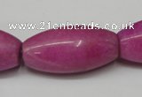 CCN138 15.5 inches 15*30mm rice candy jade beads wholesale