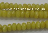 CCN1393 15.5 inches 5*8mm faceted rondelle candy jade beads