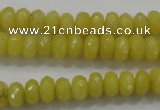 CCN1393 15.5 inches 5*8mm faceted rondelle candy jade beads