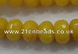 CCN1396 15.5 inches 10*14mm faceted rondelle candy jade beads