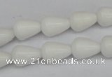 CCN140 15.5 inches 10*14mm teardrop candy jade beads wholesale