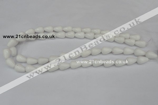 CCN140 15.5 inches 10*14mm teardrop candy jade beads wholesale