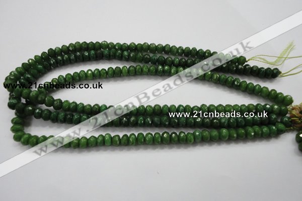 CCN1403 15.5 inches 5*8mm faceted rondelle candy jade beads