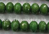 CCN1406 15.5 inches 10*14mm faceted rondelle candy jade beads