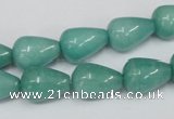CCN141 15.5 inches 10*14mm teardrop candy jade beads wholesale